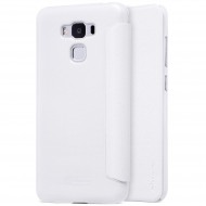Кожаный чехол (книжка) Nillkin Sparkle Series для Asus Zenfone 3 Max (ZC553KL) Белый