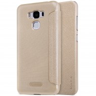 Кожаный чехол (книжка) Nillkin Sparkle Series для Asus Zenfone 3 Max (ZC553KL) Золотой