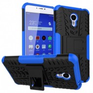 Противоударный двухслойный чехол Shield для Meizu M3 Note с подставкой Синий