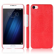 Кожаный чехол-накладка с имитацией кожи крокодила для Meizu U10 Красный
