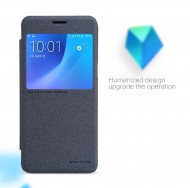 Кожаный чехол (книжка) Nillkin Sparkle Series для Samsung J510F Galaxy J5 (2016) Черный