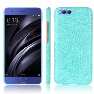 Кожаный чехол-накладка с имитацией кожи крокодила для Xiaomi Mi 6 Бирюзовый