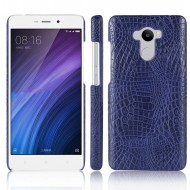Кожаный чехол-накладка с имитацией кожи крокодила для Xiaomi Redmi 4 Pro / Redmi 4 Prime Синий