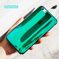 Пластиковая накладка Baseus Glass Case для Apple iPhone 6/6s plus (5.5") Violet-Blue