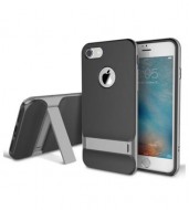 TPU+PC чехол Rock Royce Series с функцией подставки для Apple iPhone 7 (4.7") Серый / Grey