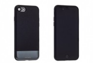 Кожаная накладка с металлической вставкой ROCK Elite Series для Apple iPhone 7 (4.7") Черный / Black