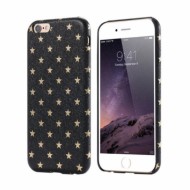 Чехол с имитацией кожи Stars для Apple iPhone 7 (4.7") Черный