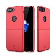 Кожаная накладка Baseus Half to Half Ultrathin для Apple iPhone 7 plus (5.5") Красный