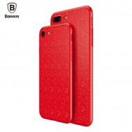 Пластиковая накладка Baseus Plaid Ultrathin для Apple iPhone 7 plus (5.5") Красный
