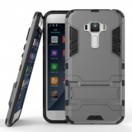 Ударопрочный чехол-подставка Transformer для Asus Zenfone 3 (ZE520KL) с мощной защитой корпуса Металл / Gun Metal