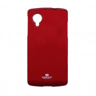 TPU чехол Mercury Jelly Color series для LG D820 Nexus 5 Красный