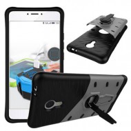 Противоударный чехол Armored-case с функцией подставки для Meizu M3 Note Серый