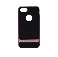 TPU+PC чехол Rock Royce Series для Apple iPhone 7 (4.7") Черный / Rose gold