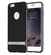 TPU+PC чехол Rock Royce Series для Apple iPhone 7 (4.7") Черный / Серый