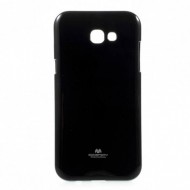 TPU чехол Mercury Jelly Color series для Samsung A320 Galaxy A3 (2017) Черный
