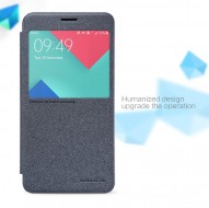 Кожаный чехол (книжка) Nillkin Sparkle Series для Samsung A710F Galaxy A7 (2016) Черный
