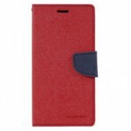 Чехол (книжка) Mercury Fancy Diary series для Samsung A720 Galaxy A7 (2017) Красный / Синий