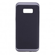 TPU+PC чехол MOTOMO (Carbon) для Samsung G950 Galaxy S8 Серый