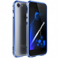 Алюминиевый бампер Luphie Blade Sword для Apple iPhone 7 (4.7") Синий / Серебряный