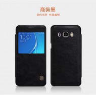 Кожаный чехол (книжка) Nillkin Qin Series для Samsung J710F Galaxy J7 (2016) Черный