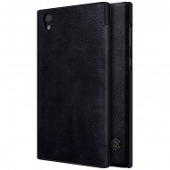 Кожаный чехол (книжка) Nillkin Qin Series для Sony Xperia L1 Dual Черный