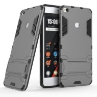 Ударопрочный чехол-подставка Transformer для Xiaomi Mi Max 2 с мощной защитой корпуса Металл / Gun Metal
