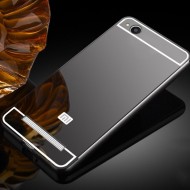 Металлический бампер с акриловой вставкой с зеркальным покрытием для Xiaomi Redmi 4a Черный