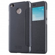 Кожаный чехол (книжка) Nillkin Sparkle Series для Xiaomi Redmi 4X Черный
