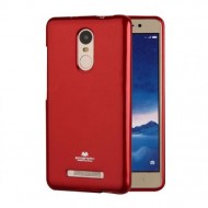 TPU чехол Mercury Jelly Color series для Xiaomi Redmi Note 4 Красный
