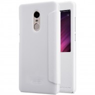 Кожаный чехол (книжка) Nillkin Sparkle Series для Xiaomi Redmi Note 4X Белый