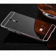 Металлический бампер с акриловой вставкой с зеркальным покрытием для Xiaomi Redmi Note 4X Черный