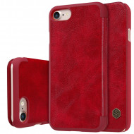Кожаный чехол (книжка) Nillkin Qin Series для Apple iPhone 7 (4.7") Красный
