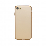 Пластиковая накладка soft-touch с защитой торцов Joyroom для Apple iPhone 7 (4.7") Золотой