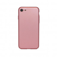 Пластиковая накладка soft-touch с защитой торцов Joyroom для Apple iPhone 7 (4.7") Розовый
