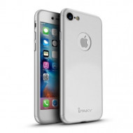 Чехол iPaky 360 градусов для Apple iPhone 7 (4.7") (+ стекло на экран) Серебряный