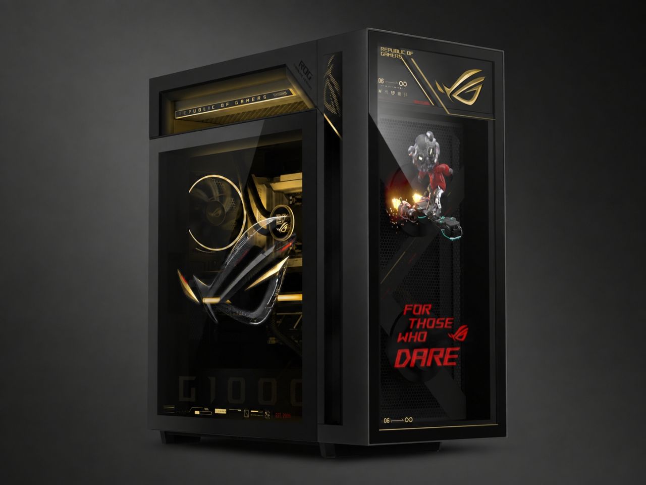 ASUS Unveils ROG G1000 Edition 20 Gaming Desktop  With Holographic Fan System