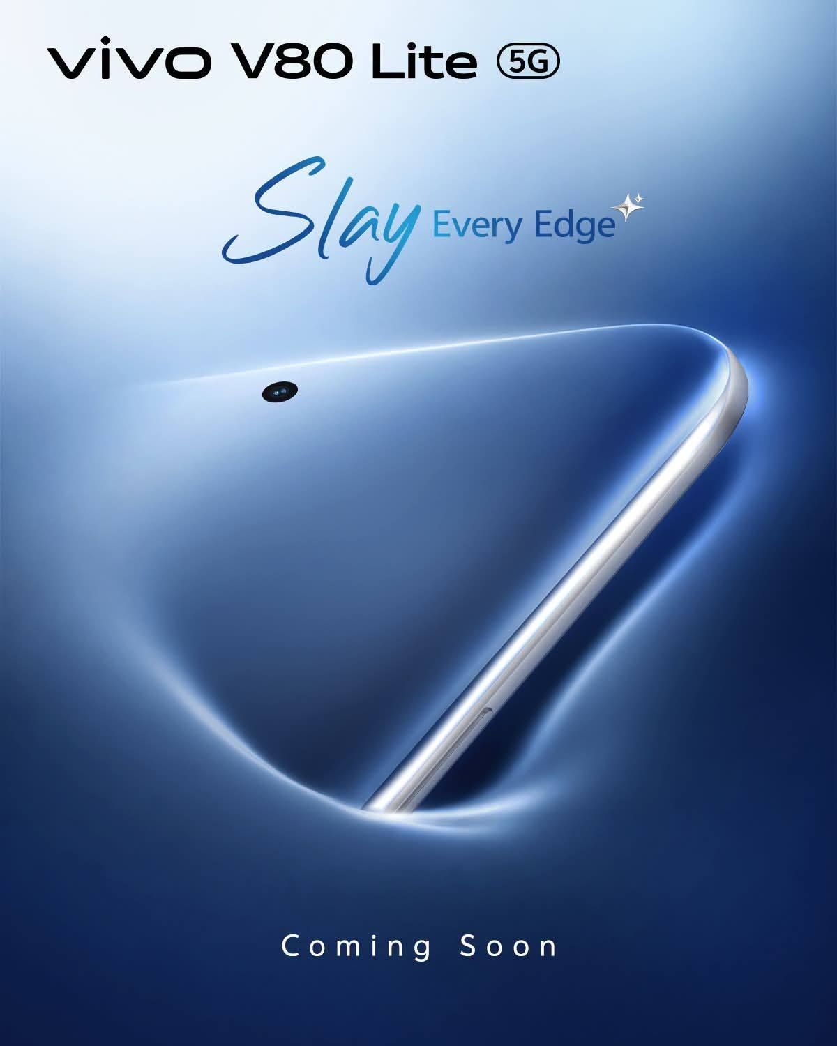 Vivo V80 Lite 5G показався на маркетинговому постері з вигнутим дисплеєм