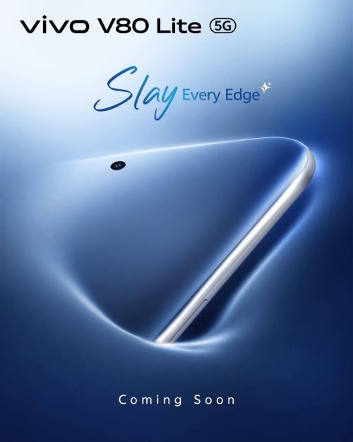 Vivo V80 Lite 5G показався на маркетинговому постері з вигнутим дисплеєм